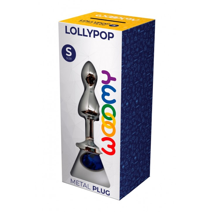 Wooomy Lollypop Double Ball Metal Plug Blue Size S > Anal Range > Butt Plugs - Tophatter Daily Deals