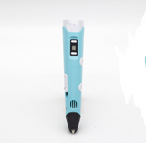 3D print pen 3D pen two generation graffiti 3D stereoscopic paintbrush children puzzle painting toys Blue 0 - Tophatter Daily Deals