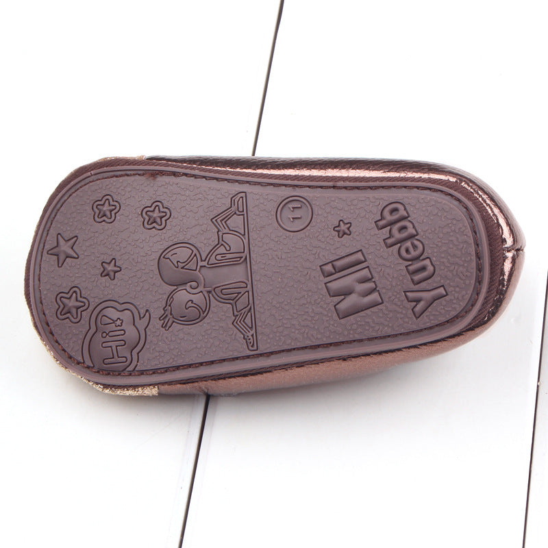 Bright leather little mouse baby shoes 0 - Tophatter Daily Deals
