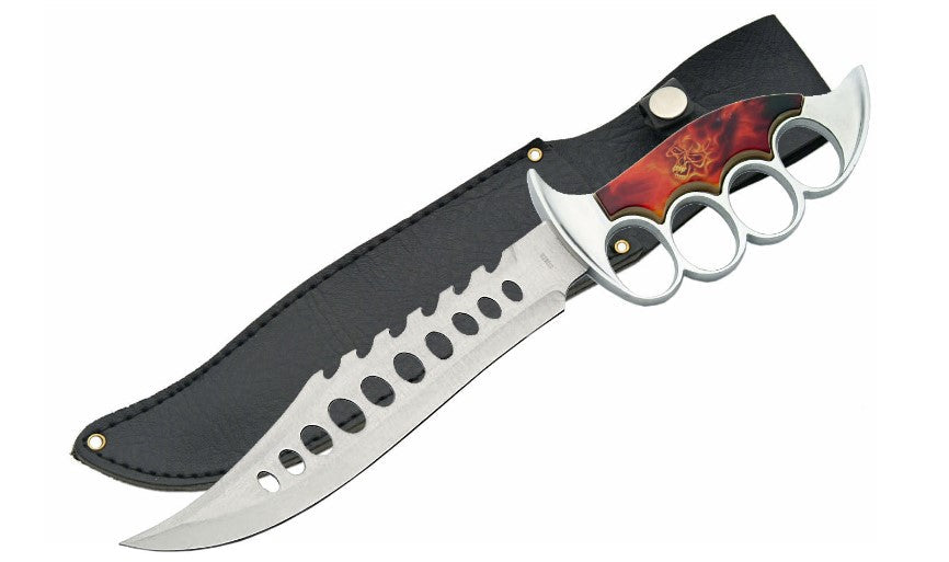 13.25" FLAMED SKULL - Tophatter Daily Deals