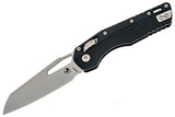 Microtech MSI - Injection Molded Black Handle - Satin M390MK Blade - 210T-10PMBK Folding Knives - Tophatter Daily Deals