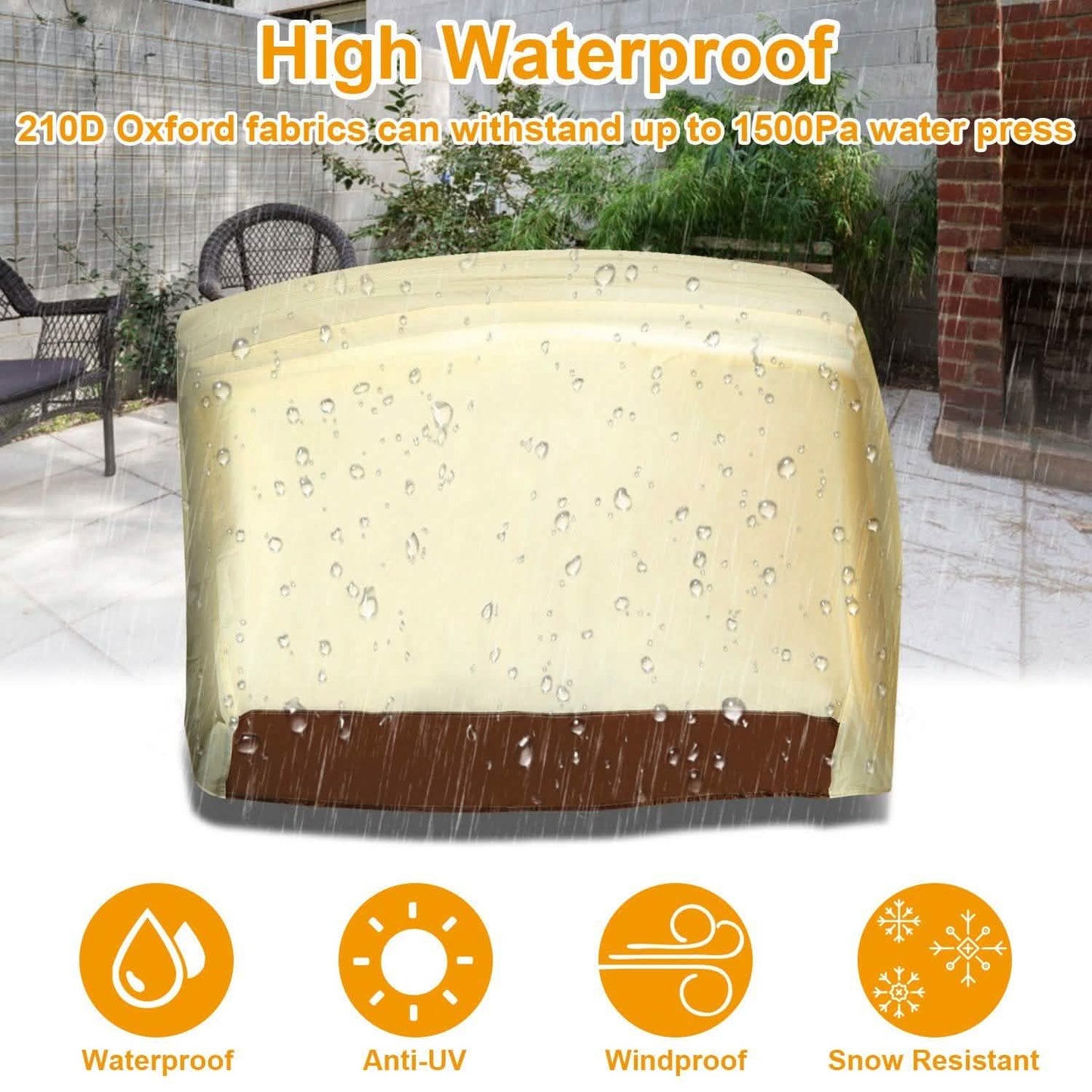 210D Waterproof Outdoor BBQ Grill Cover Garden & Patio - Tophatter Daily Deals