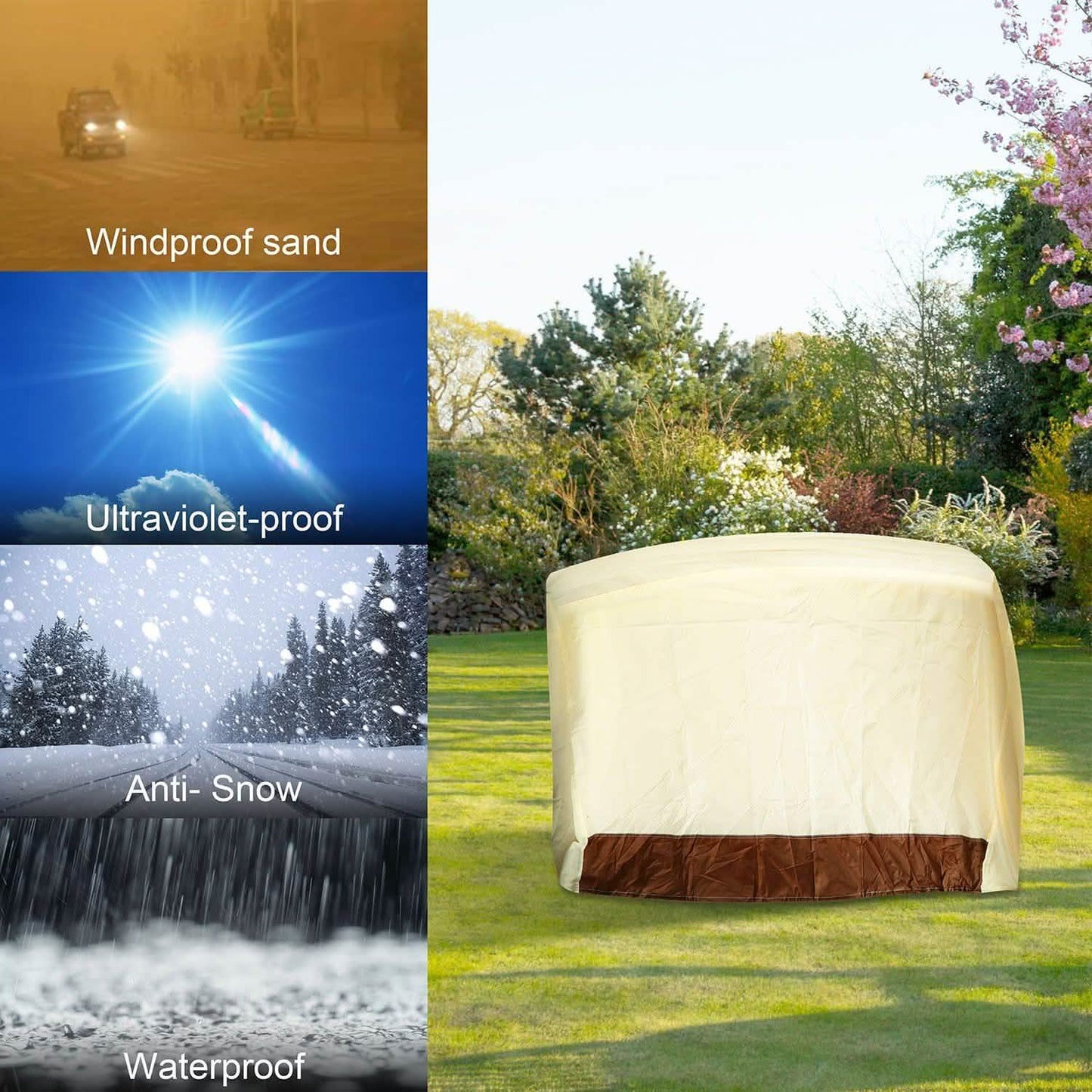 210D Waterproof Outdoor BBQ Grill Cover Garden & Patio - Tophatter Daily Deals