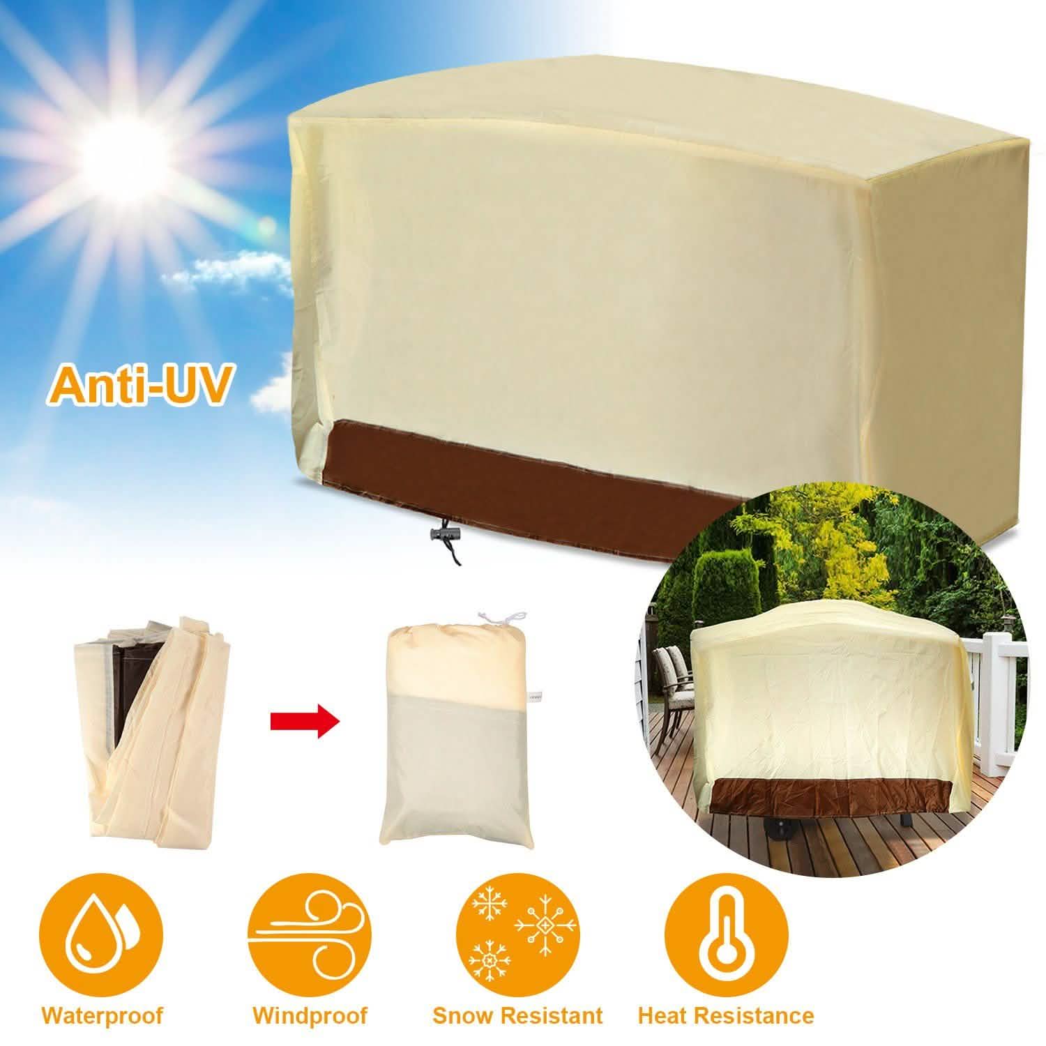 210D Waterproof Outdoor BBQ Grill Cover Garden & Patio - Tophatter Daily Deals