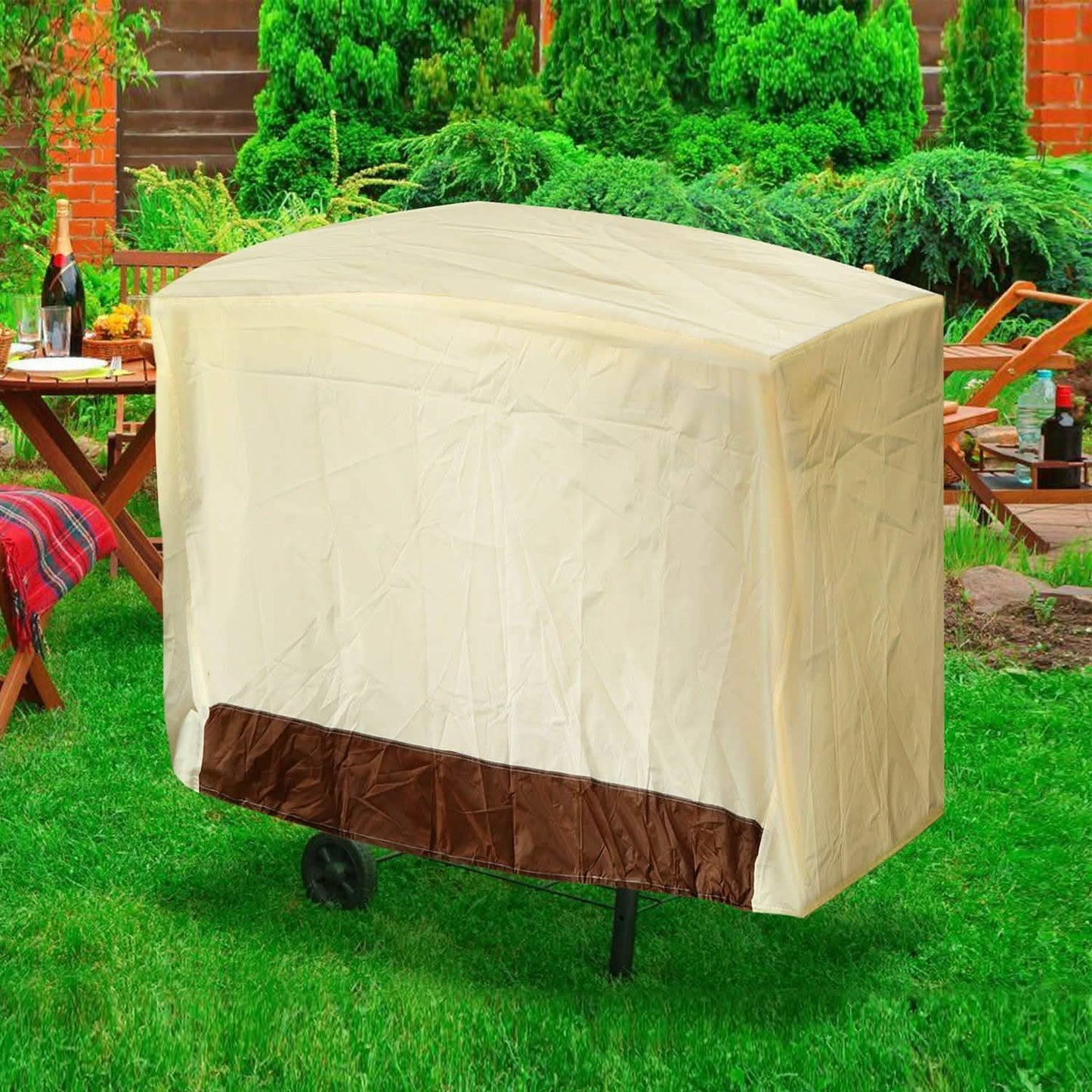 210D Waterproof Outdoor BBQ Grill Cover Garden & Patio - Tophatter Daily Deals