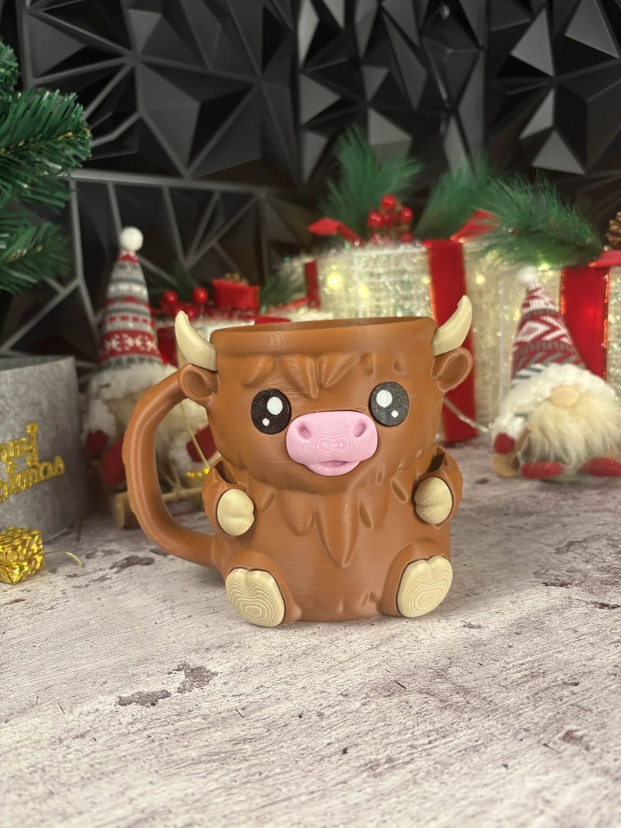 Moo Mug Ice Cream Holder Brown - Tophatter Daily Deals