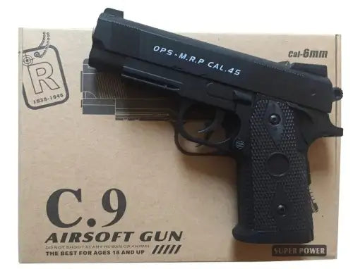 C9 6MM AIRSOFT PISTOL - Tophatter's Army Deals PISTOLS - Tophatter Daily Deals
