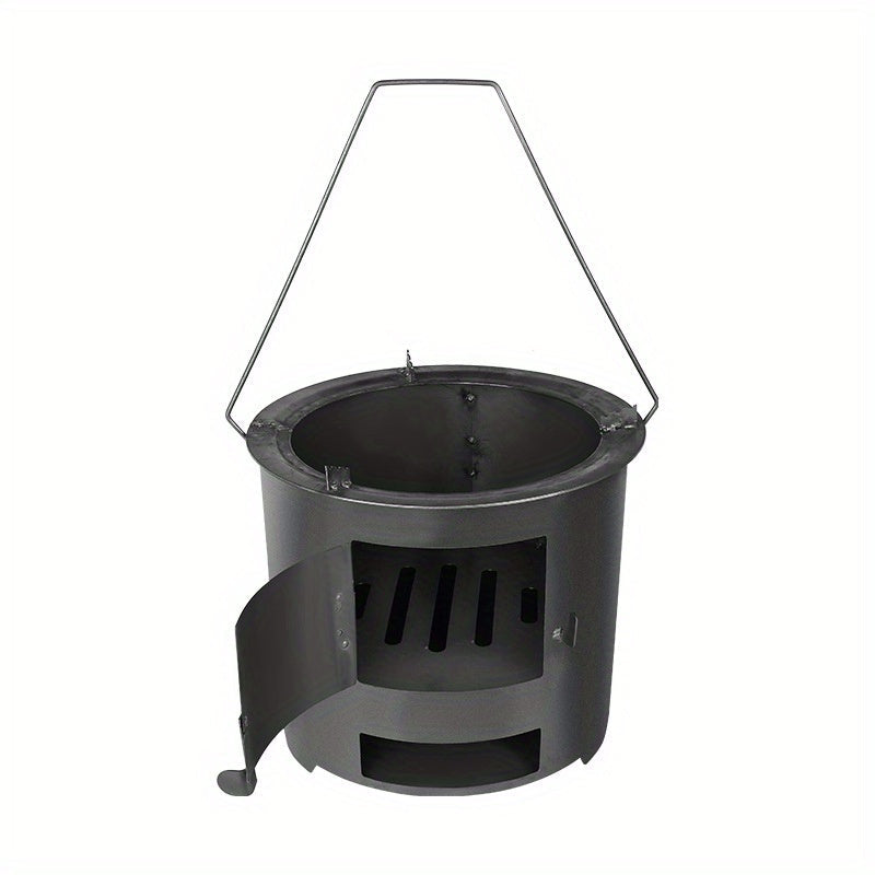 Outdoor Wood Stove for Camping and Cooking Camping & Hiking - Tophatter Daily Deals