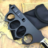 1918-style boxing gloves with a straight punch and a knife at the ready-GS06 Pocket Knives - Tophatter Daily Deals