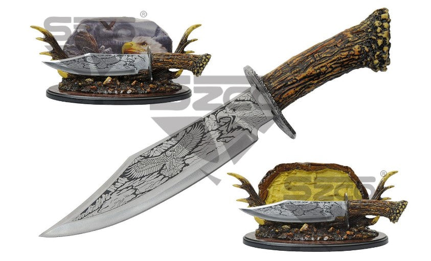 11.50" DECORATIVE KNIFE EAGLE DISPLAY - Tophatter Daily Deals