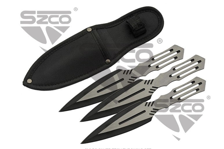 8" 3 PC SILVER TECH THROWING SET - Tophatter Daily Deals