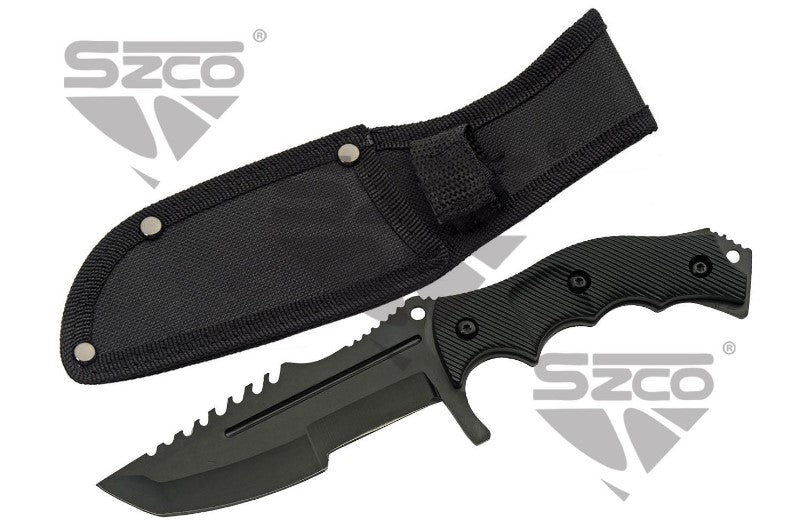 BLACK BLADE HUNTER WITH GUARD 8.5" - Tophatter Daily Deals
