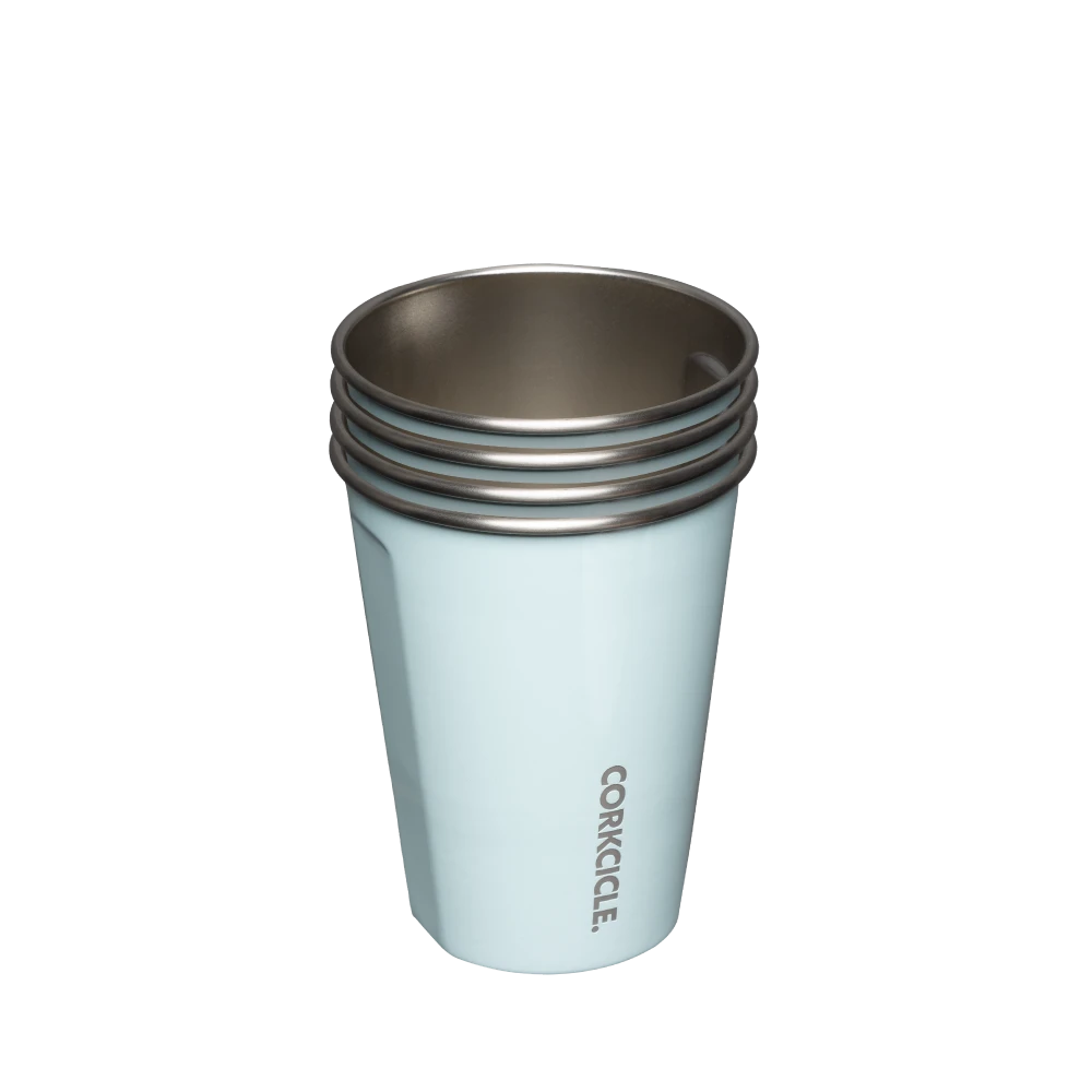 Eco Stacker by CORKCICLE. Powder Blue 18oz Barware - Tophatter Daily Deals
