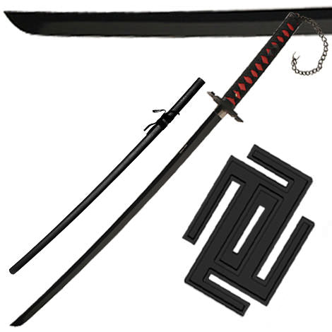 40 Inch Overall Ichingo's Tensa Zangetsu Katana Sword Collectible Weapons - Tophatter Daily Deals
