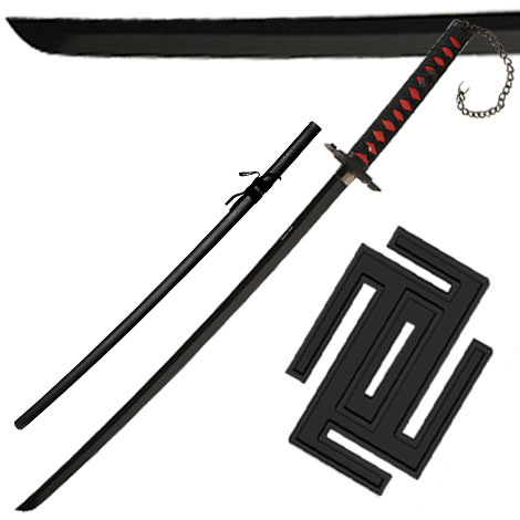 40 Inch Overall Ichingo's Tensa Zangetsu Katana Sword - TOPHATTER'S ARMORY DEALS Collectible Weapons - Tophatter Daily Deals
