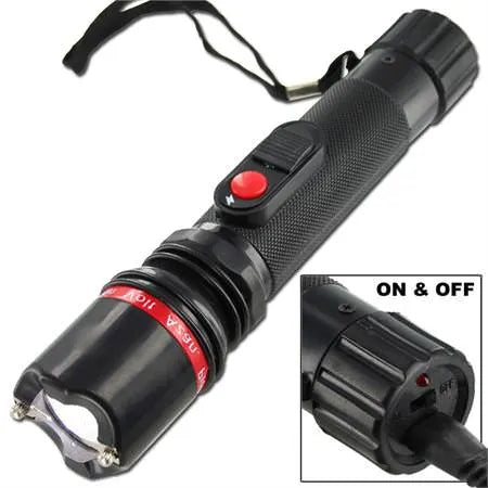 Powerful Flashlight 3.8 Million Volt Stun Gun - Tophatter Daily Deals