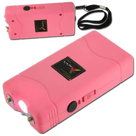 Electric Shock 3.8 Million Volt Tactical Security Stun Gun Pink - Tophatter Daily Deals