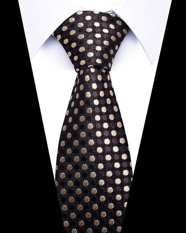 Men's Neckties - Formal Classic Patterned Tie (50 Style Options) Golden Noir Belts & Ties - Tophatter Daily Deals