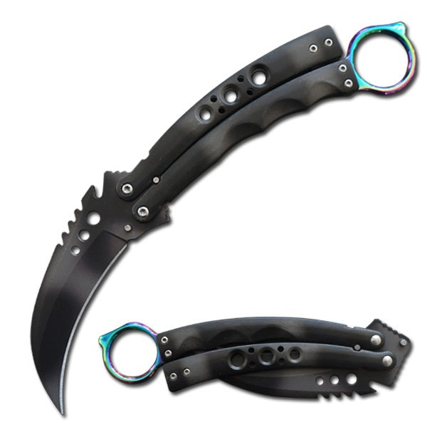CSGO Karambit Balisong Butterfly Knife - Tophatter's Guns'N'Weapons Store Collectible Weapons - Tophatter Daily Deals