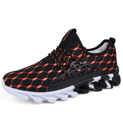 Blade men's shoes sports shoes casual shoes Black Orange 0 - Tophatter Daily Deals