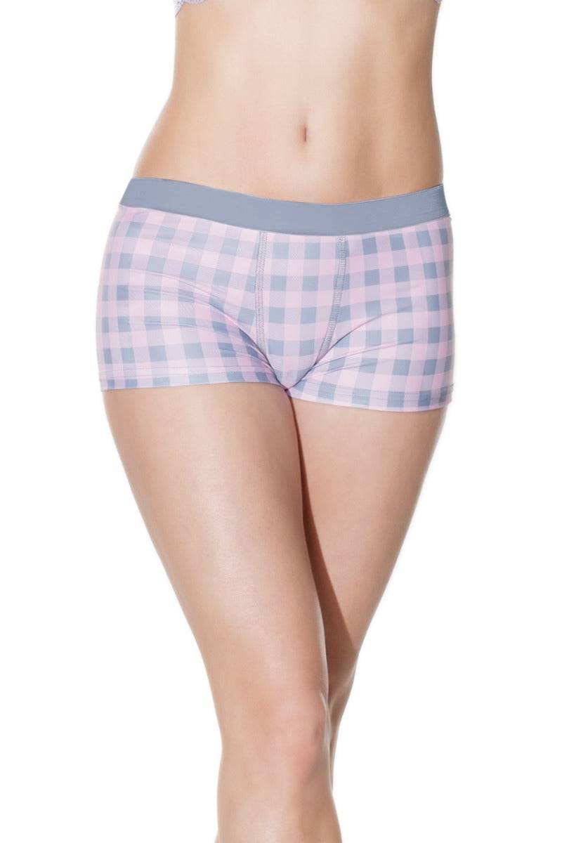 Coquette - 21504 - Unisex Short - Grey/Pink - OS Lingerie - Tophatter Daily Deals