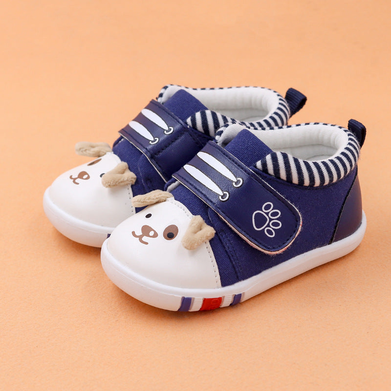 Baby cartoon toddler shoes baby shoes non-slip toe cap 0 - Tophatter Daily Deals