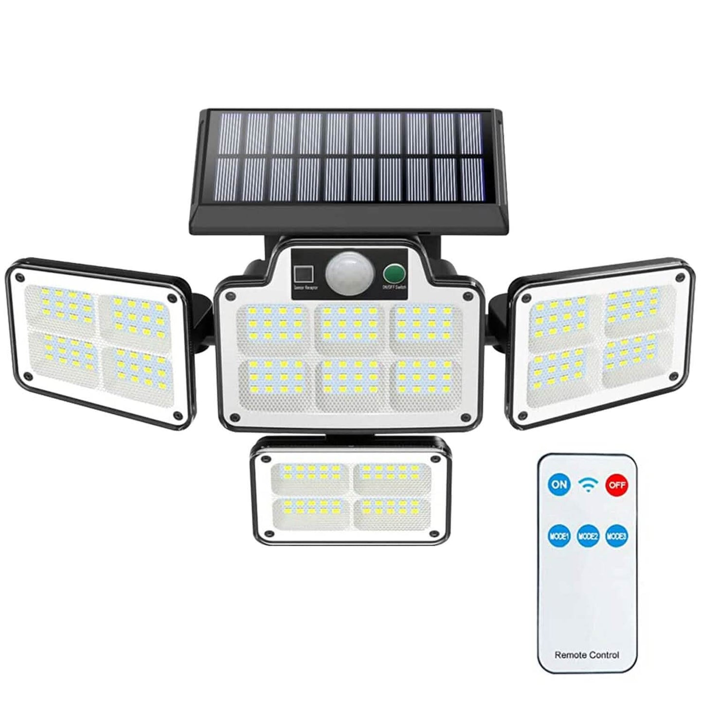 216 LEDs Solar Outdoor Light Motion Sensor Security Wireless Lamp Outdoor Lighting - Tophatter Daily Deals
