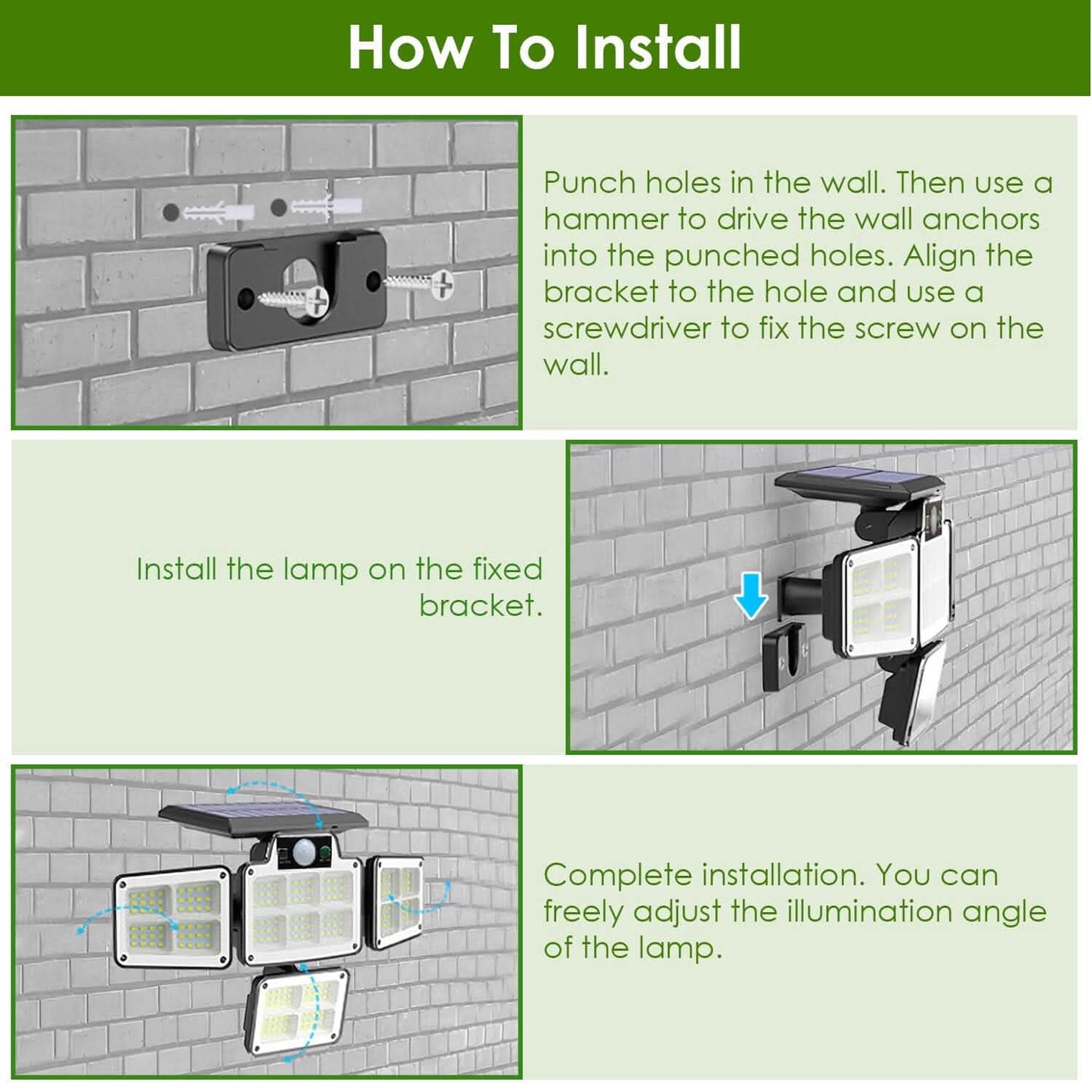 216 LEDs Solar Outdoor Light Motion Sensor Security Wireless Lamp Outdoor Lighting - Tophatter Daily Deals