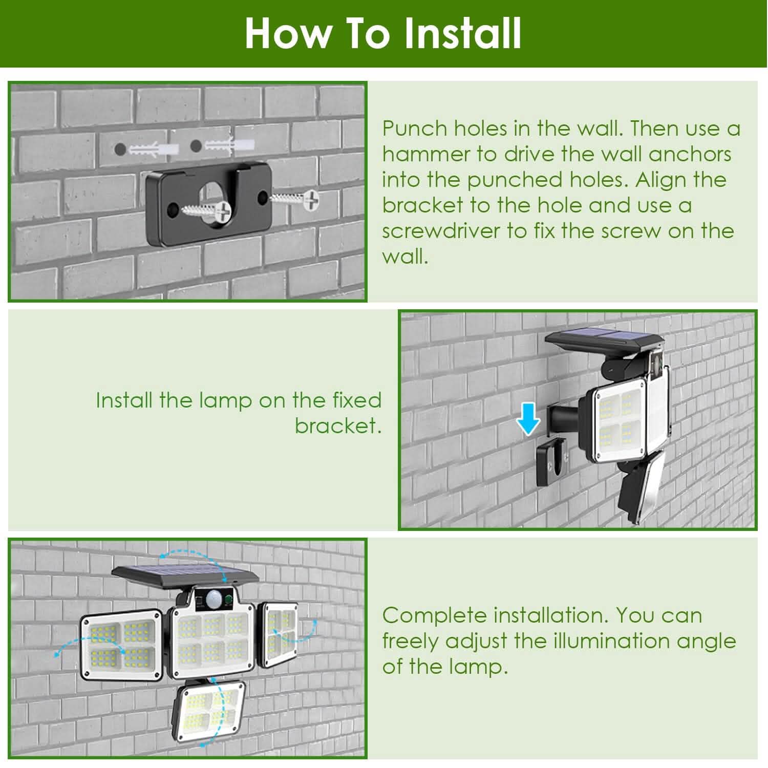 216 LEDs Solar Outdoor Light Motion Sensor Security Wireless Lamp Outdoor Lighting - Tophatter Daily Deals