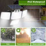 216 LEDs Solar Outdoor Light Motion Sensor Security Wireless Lamp Outdoor Lighting - Tophatter Daily Deals