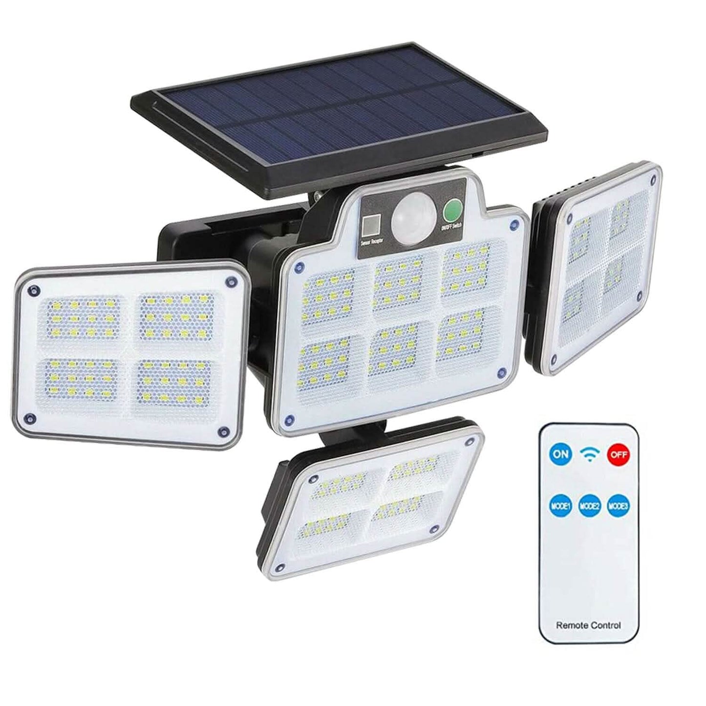 216 LEDs Solar Outdoor Light Motion Sensor Security Wireless Lamp Outdoor Lighting - Tophatter Daily Deals