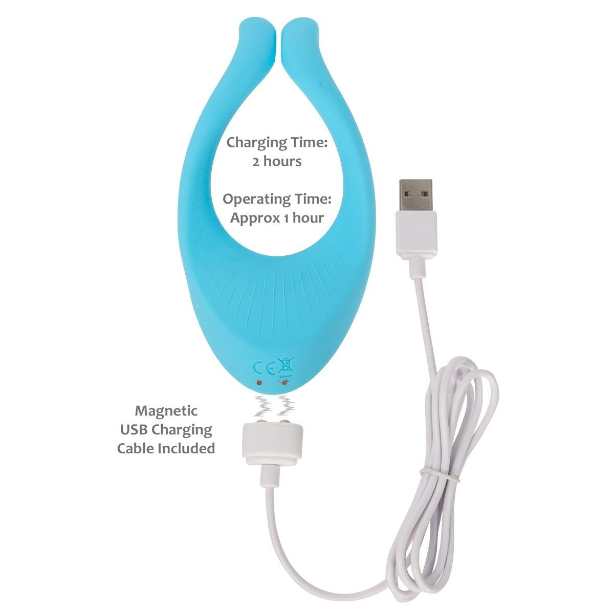 Satisfyer Partner Multifun Couples Vibrator in Light Blue Couples Vibrator - Tophatter Daily Deals