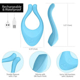Satisfyer Partner Multifun Couples Vibrator in Light Blue Couples Vibrator - Tophatter Daily Deals