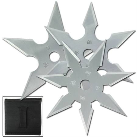 Khoga Ninja Sure Stick Throwing Star 3pcs Set - TOPHATTER'S ARMORY DEALS Collectible Weapons - Tophatter Daily Deals