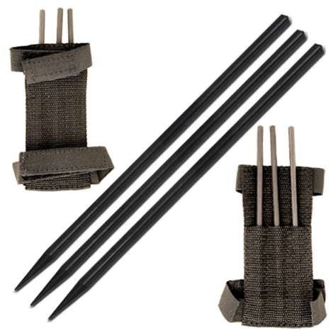 Ninja Assassin Arm Spikes 3pcs Set With Belt Pouch Collectible Weapons - Tophatter Daily Deals