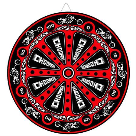 Biker Choppers Red Throwing Knife Target Dart Board - TOPHATTER'S ARMORY DEALS Collectible Weapons - Tophatter Daily Deals