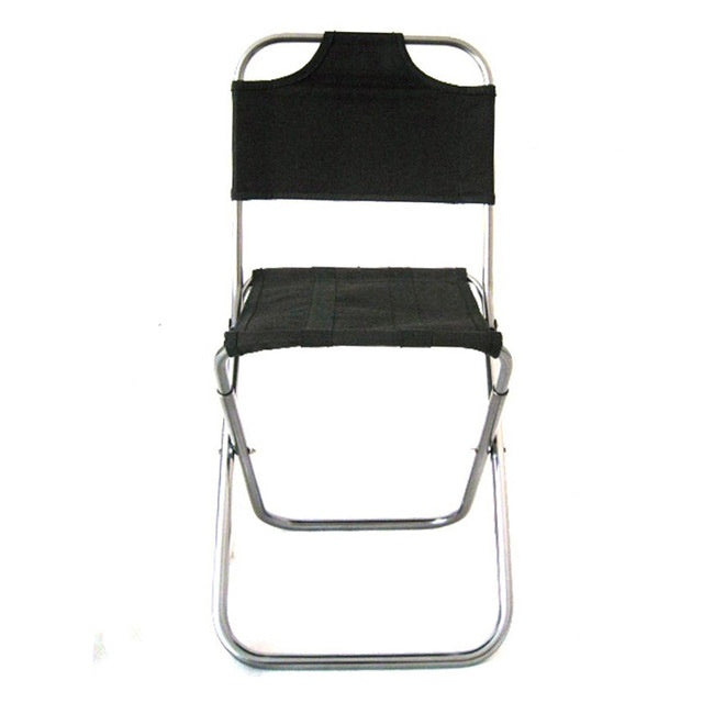 Aluminum alloy folding chair Black 0 - Tophatter Daily Deals