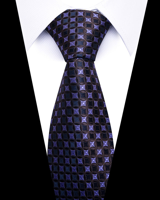 Men's Neckties - Formal Classic Patterned Tie (50 Style Options) Royal Matrix Belts & Ties - Tophatter Daily Deals