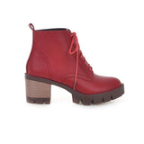 Boots with round head and thick heel 0 - Tophatter Daily Deals