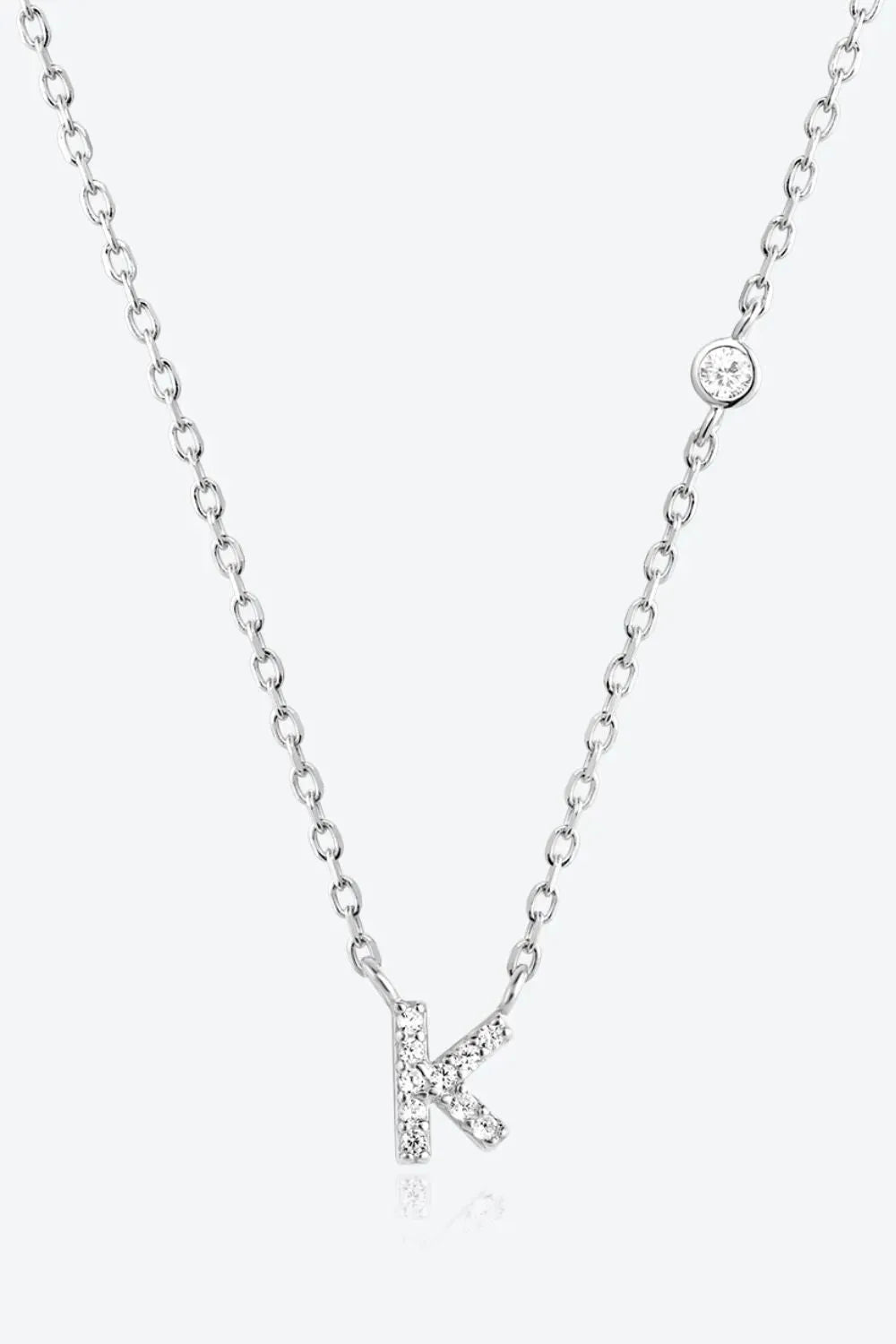 G To K Zircon 925 Sterling Silver Necklace K Silver One Size Necklaces - Tophatter Daily Deals