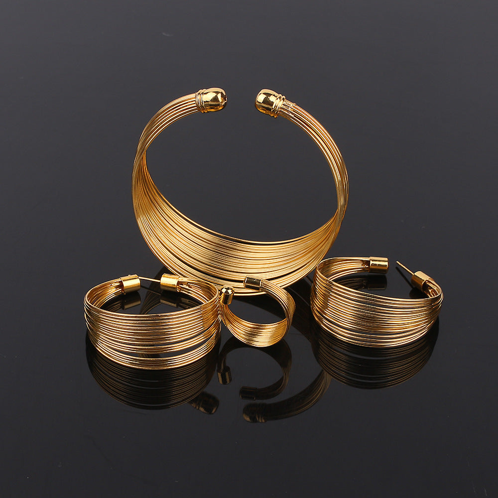 Bracelet Ring Jewelry Set 0 - Tophatter Daily Deals