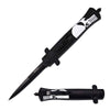 9" Skull Handle Stiletto OTF Punisher Knife - TOPHATTER'S ARMORY DEALS Collectible Weapons - Tophatter Daily Deals