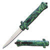 9" Cannabis Marijuana Leaf Handle Stiletto OTF Knife - TOPHATTER'S ARMORY DEALS Collectible Weapons - Tophatter Daily Deals
