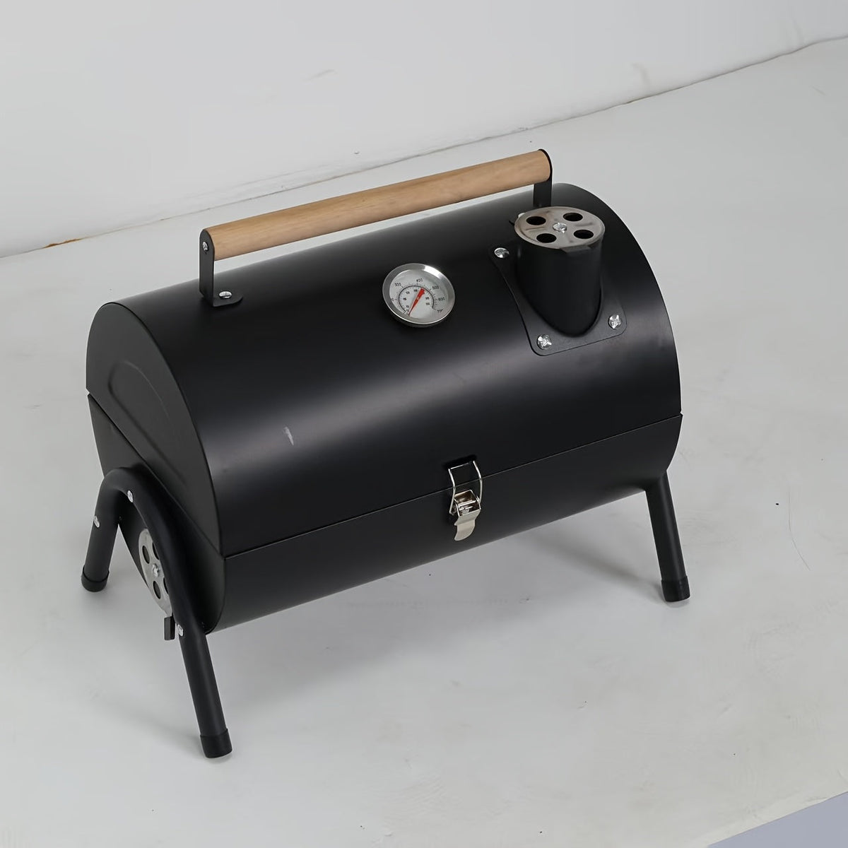 Portable Charcoal Grill BBQ Smoker with Handle Kitchen Appliances - Tophatter Daily Deals