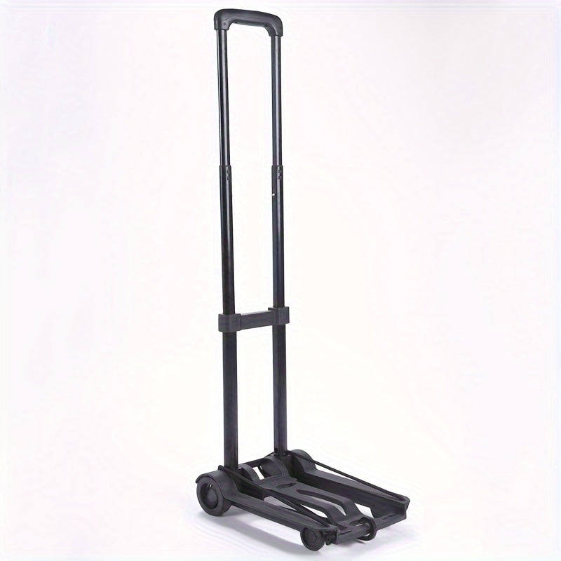 Folding Trolley with 2 Wheels Telescopic Handle Dollies & Hand Trucks - Tophatter Daily Deals