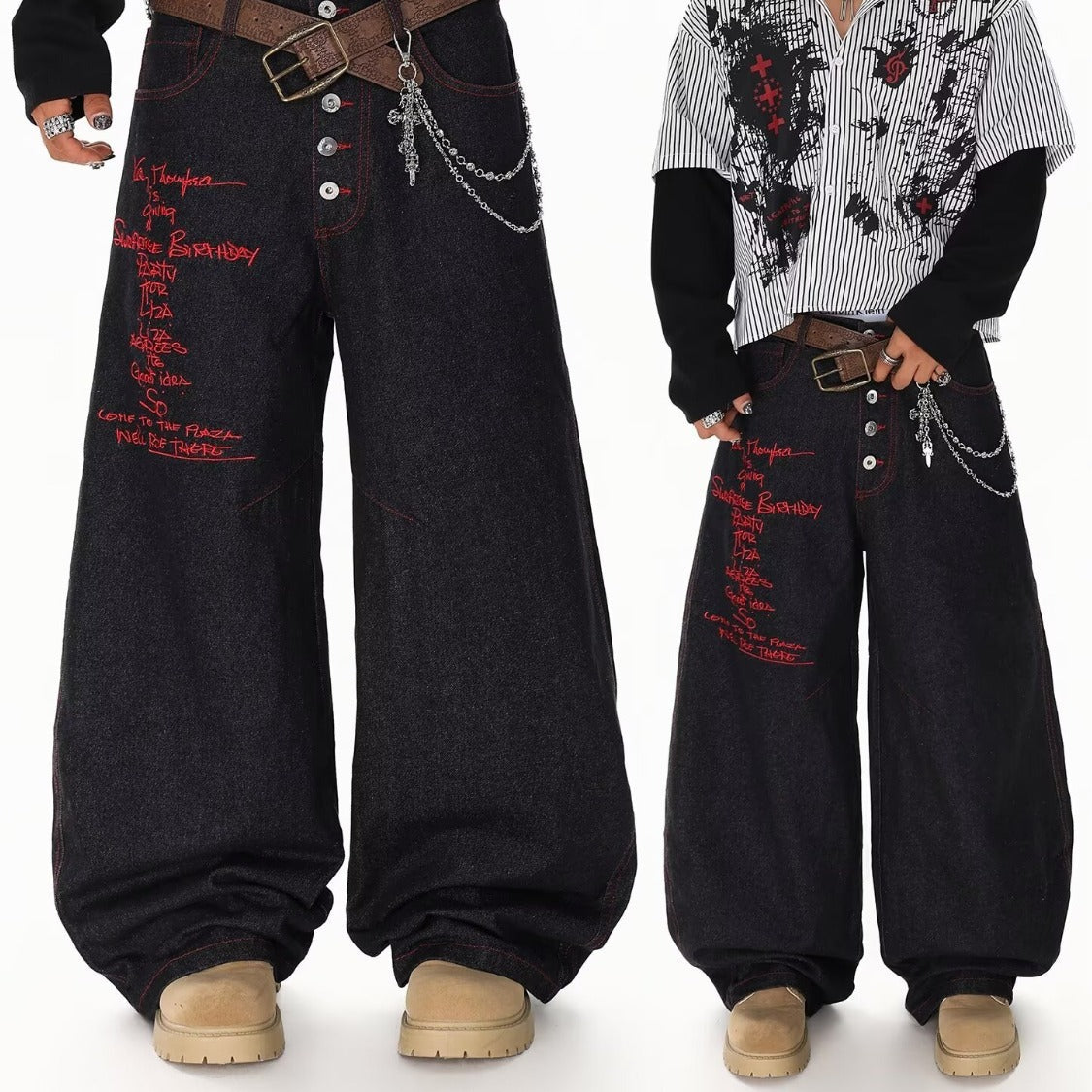 American-style High-street Machete Jeans For Men 0 - Tophatter Daily Deals