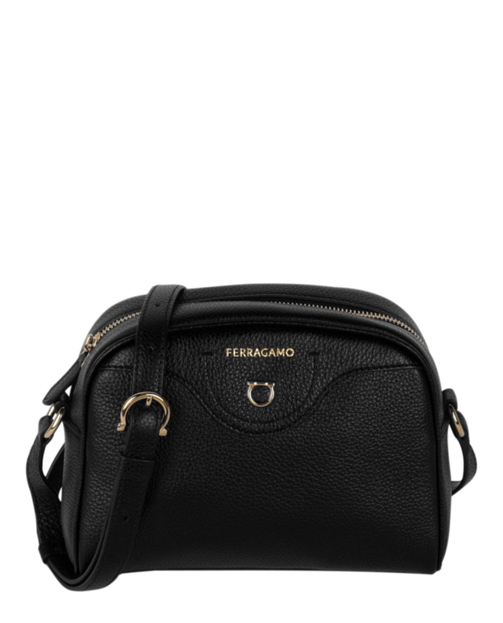 Ferragamo Travel Camera Crossbody Bag Black-218372-772305-00002-NS Bags - Tophatter Daily Deals