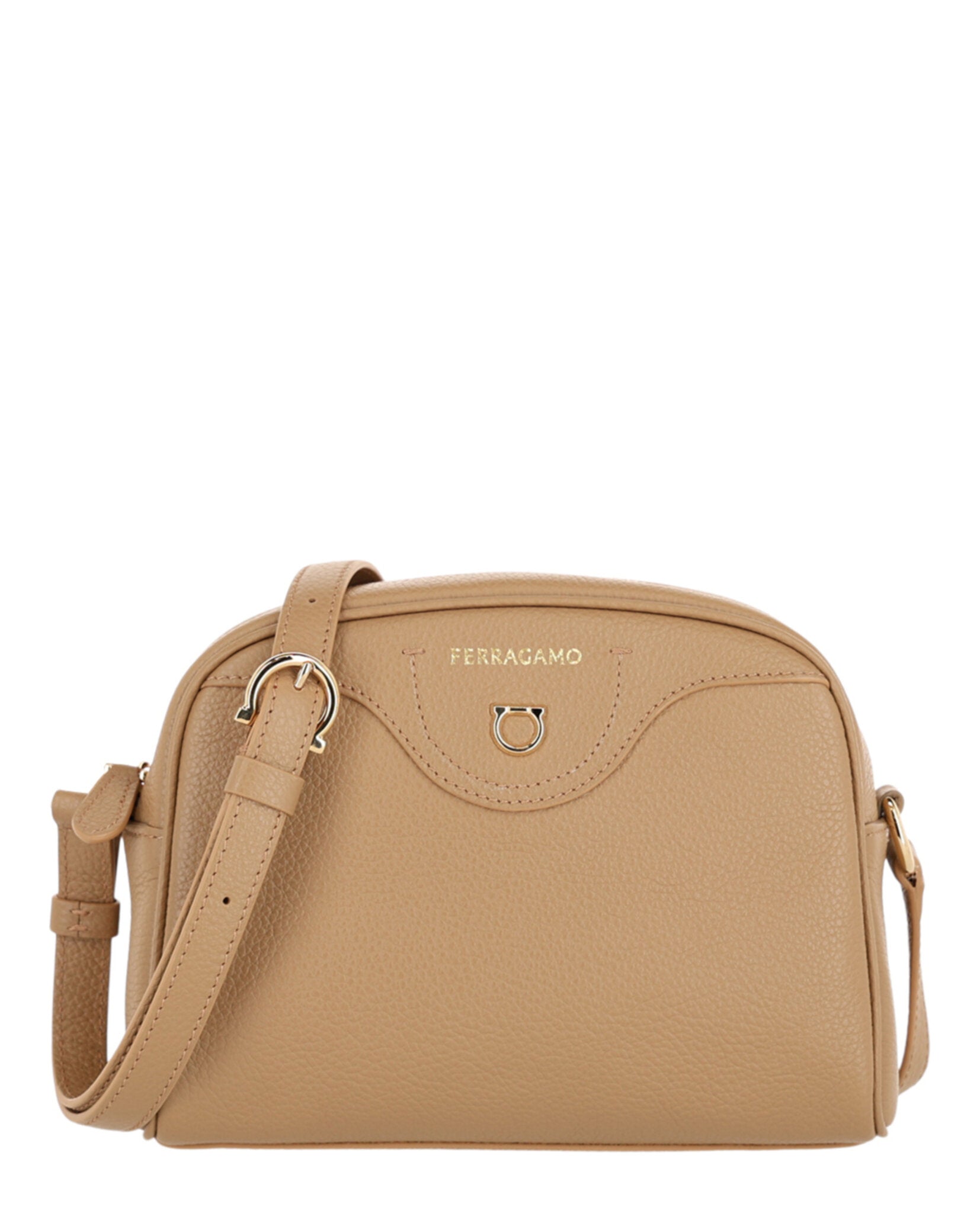 Ferragamo Eram Crossbody Bag Camel-218372-772306-20058-NS Bags - Tophatter Daily Deals