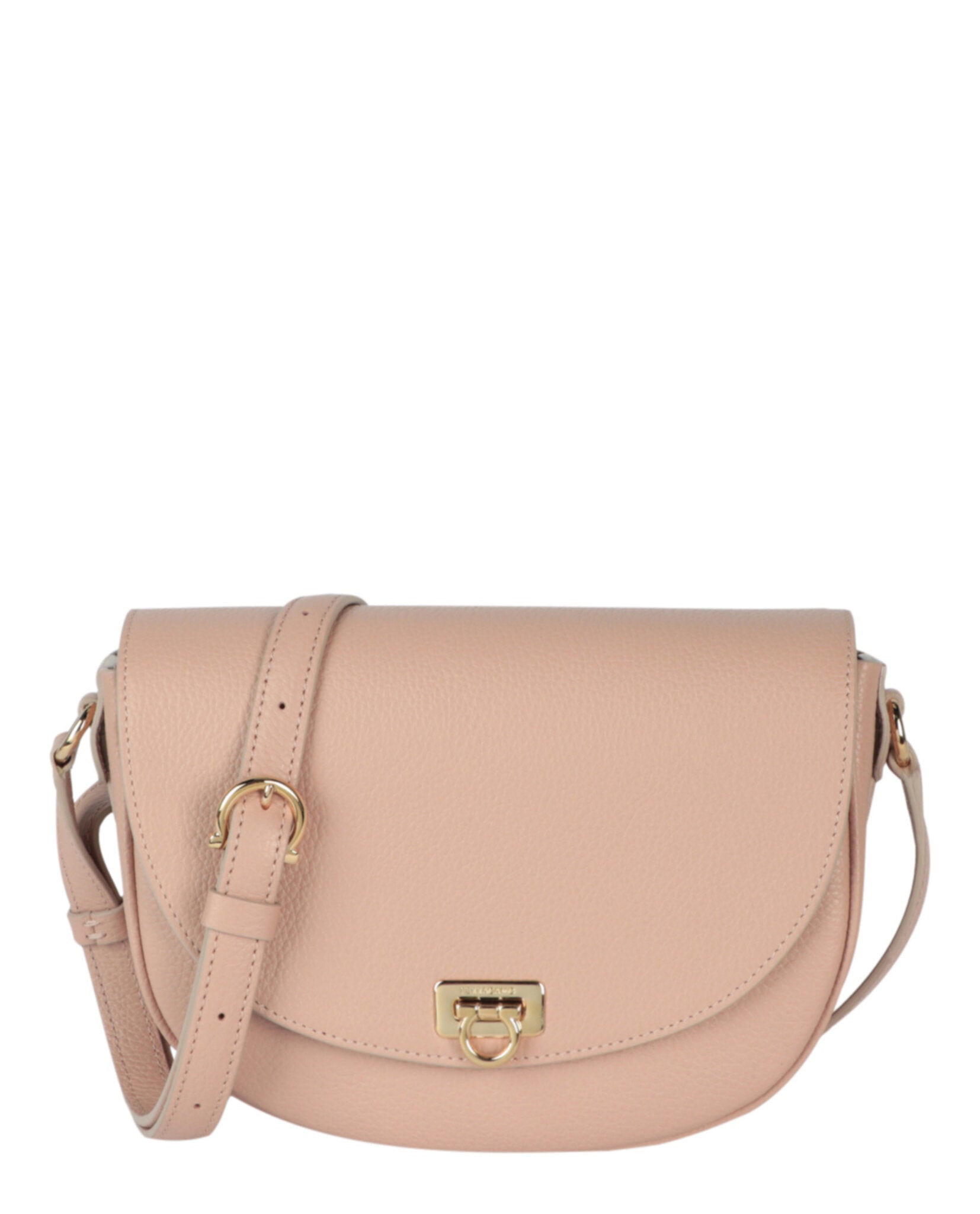 Ferragamo Gancini Buckle Crossbody Bag Light Pink-218373-772319-60076-NS Bags - Tophatter Daily Deals