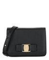 Ferragamo Vara Bow Crossbody Bag Black-218374-772252-00002-NS Bags - Tophatter Daily Deals